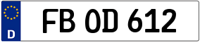 Trailer License Plate
